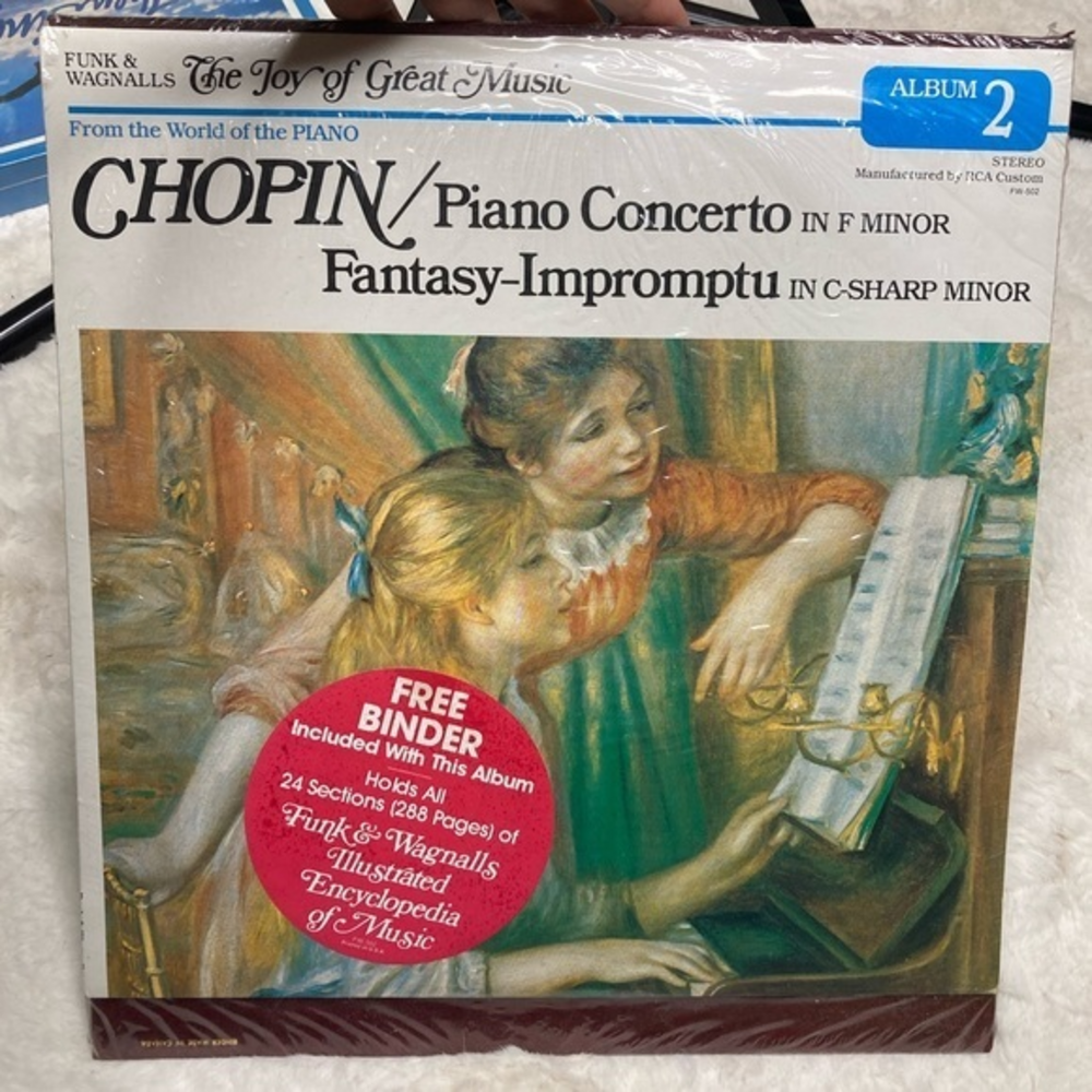 CHOPIN PIANO CONCERTO IN F MINOR The Joy Of Great Music Album 2-Brand New sealed